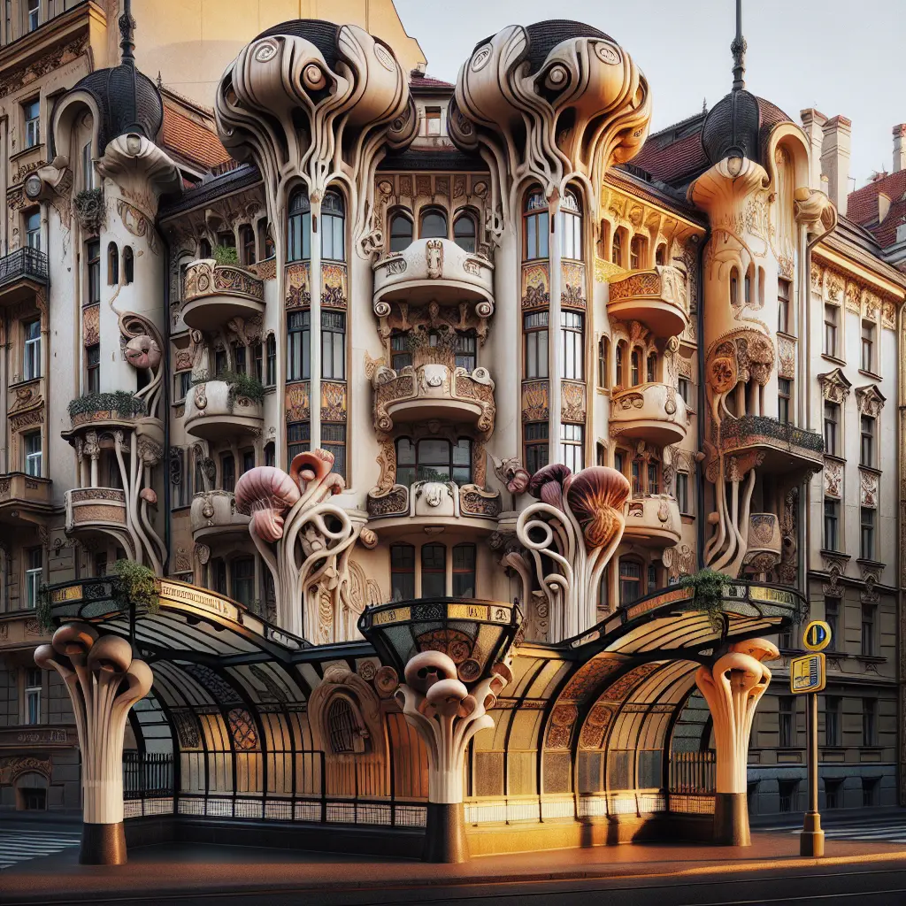 Hvilke byer har mest art nouveau-arkitektur?